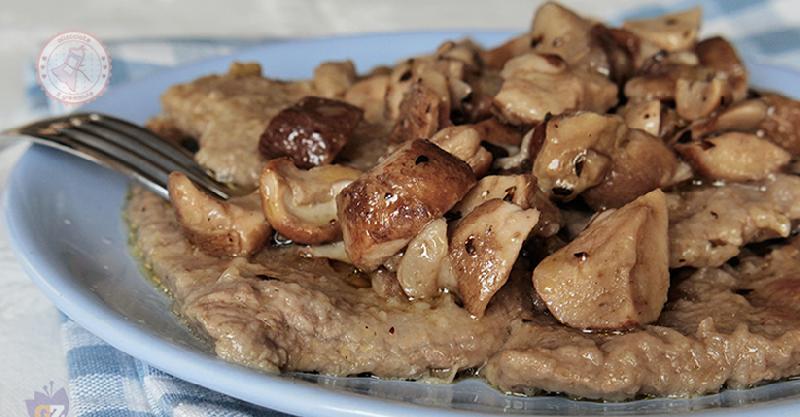 SCALOPPINE CON SELEZIONE DI FUNGHI