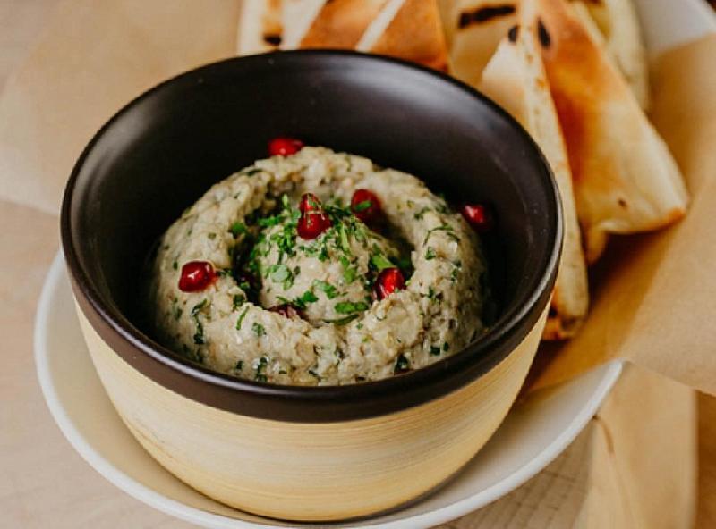 Baba Ghanoush, Crispy Flatbread
