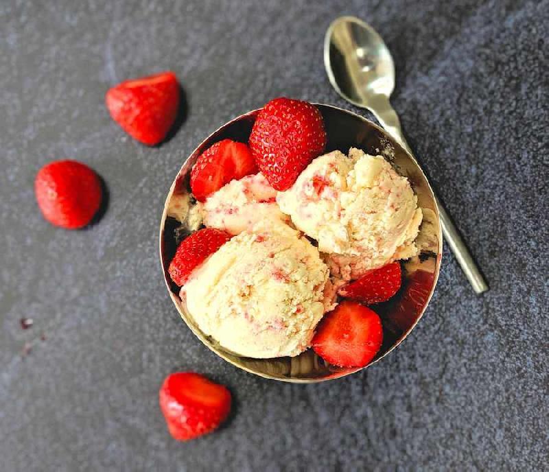 Selection of ice cream 