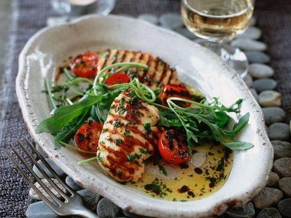 Halloumi salatı