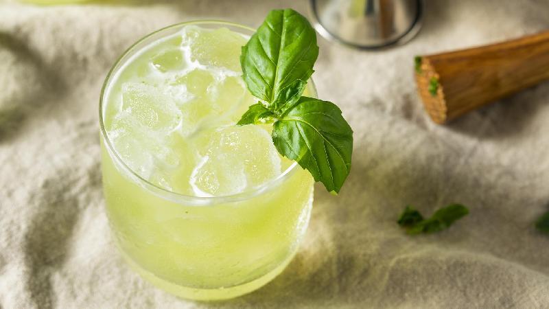 Lemonade with basilica