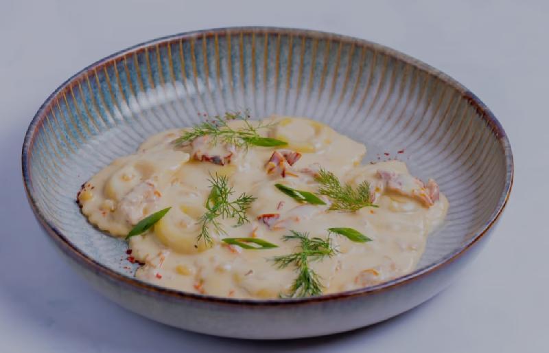 Caramelised Pumpkin and Gorgonzola Agnolotti  