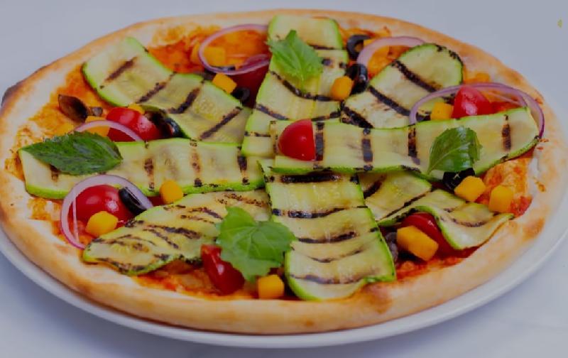 Vegan Zucchini Pizza