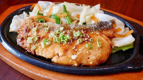 Salmon peppanyaki 