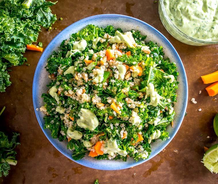 Quinoa,Andes Potato and Kale
