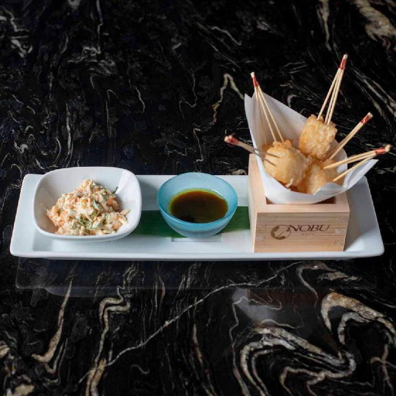 Crispy Rice with Spicy King Crab