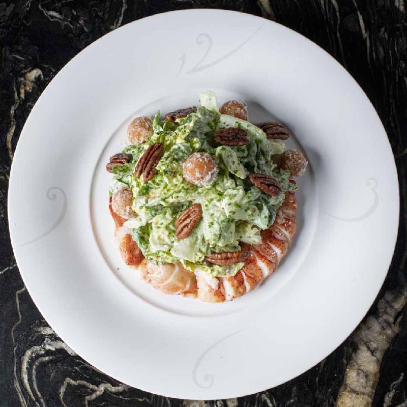 Nobu Caesar Salad Wasabi Truffle Dressing with Lobster