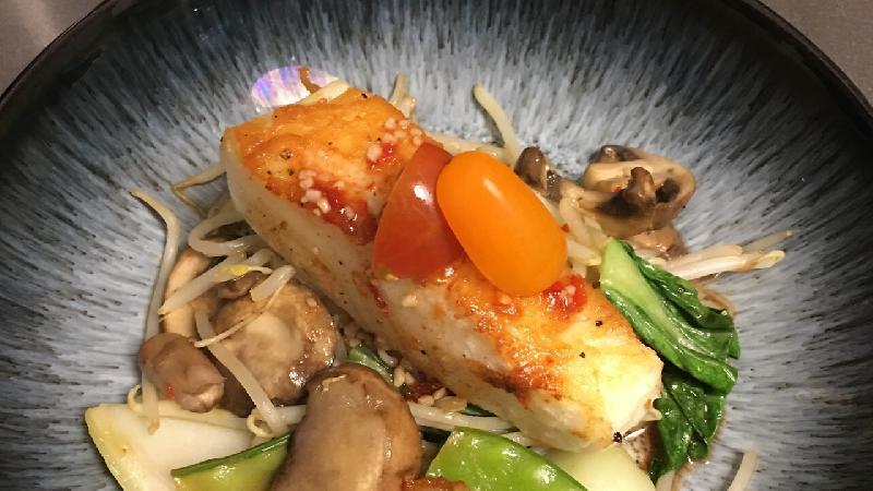Chilean Sea Bass with Jalapeño Sauce