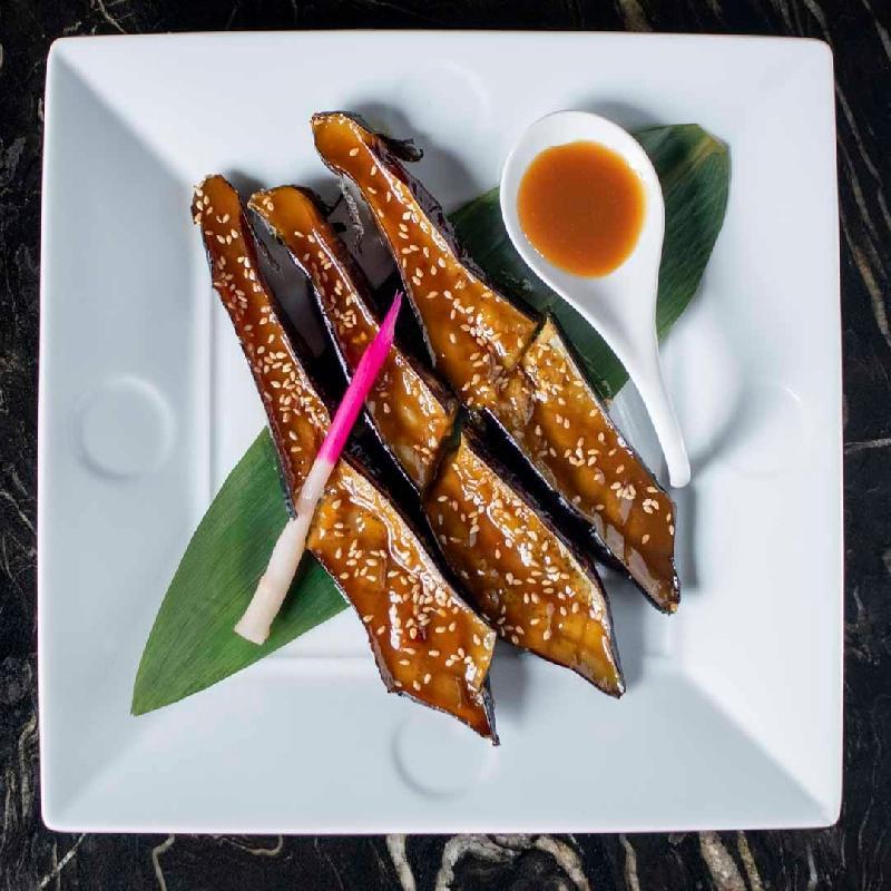 Crispy Rice with Nasu Shiso