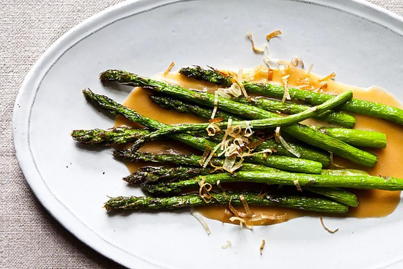 Grilled Asparagus Dry Miso