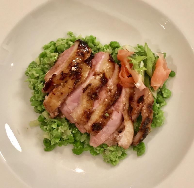 Roasted Duck Breast with Wasabi Salsa or Orange Miso