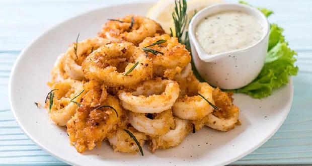 Deep fried squid tempura