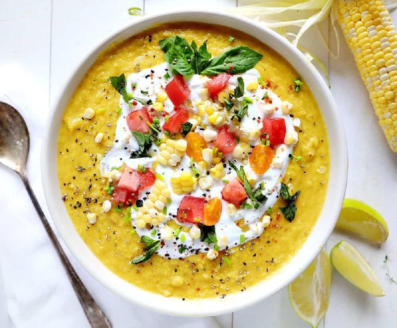 Corn Soup With Crab