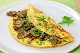 Göbələkli Omlet