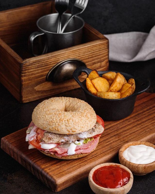 Chicken Caesar Bagel
