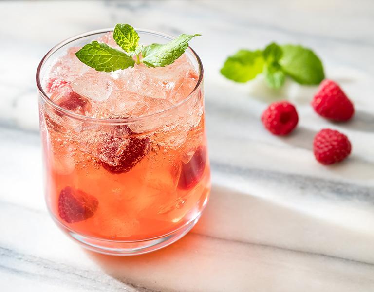 Ginger raspberry lemonade 