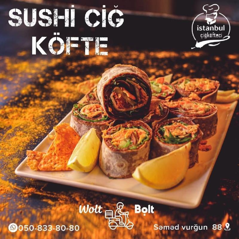 Çiğ köftə suşi