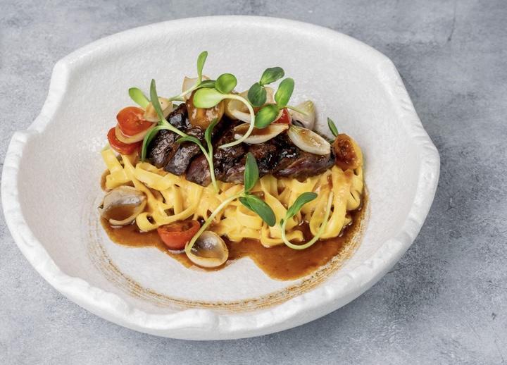 Smoky Beef Fettuccini