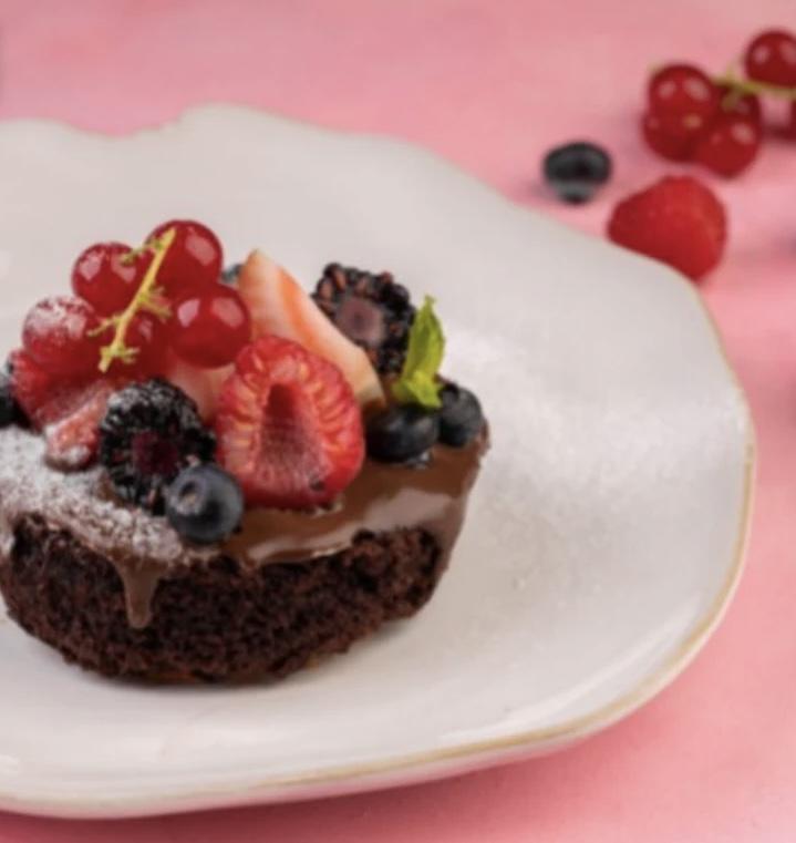 Vegan Chocolate Berry Cake