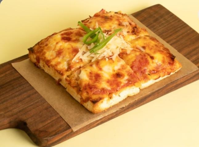 Foccacio Ham and Cheese Pizza