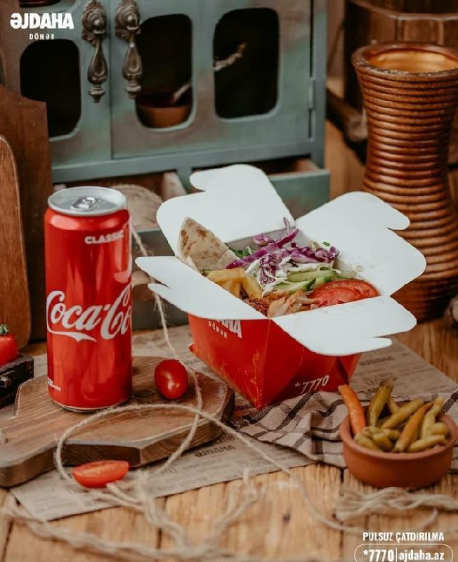Porsiyon Dönər, Fri, Coca Cola 