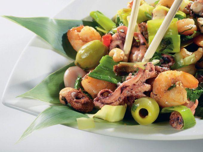 Dəniz məhsullarından salat
