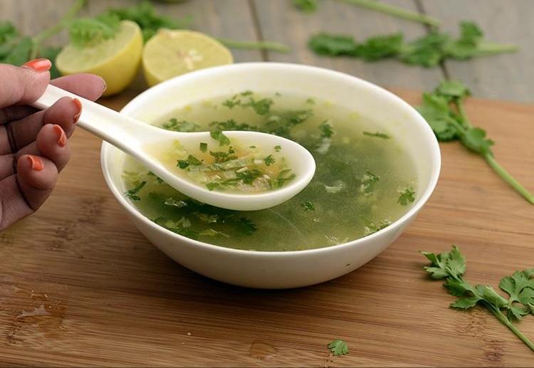 Lemon pepper coriander soup 