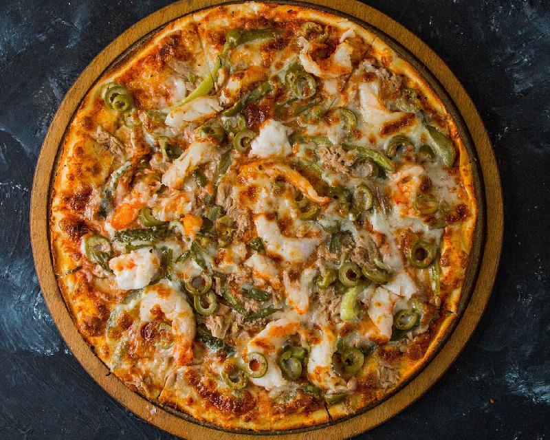 Pizza dəniz məhsullarından