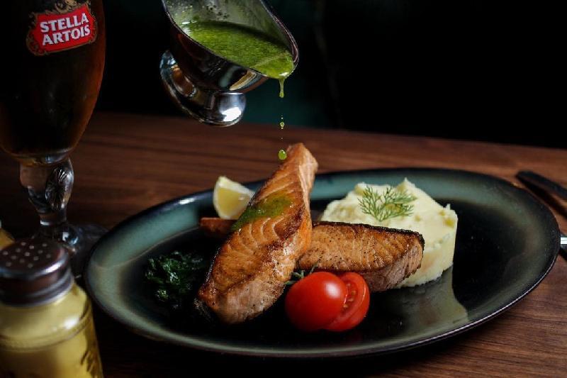 Grilled salmon