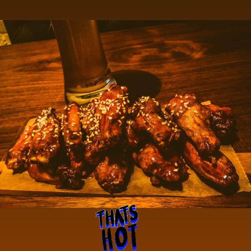 Chicken wings in BBQ sauce