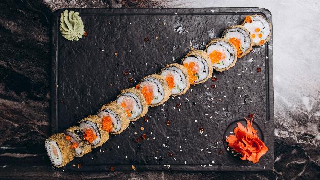 Salmon tempura 