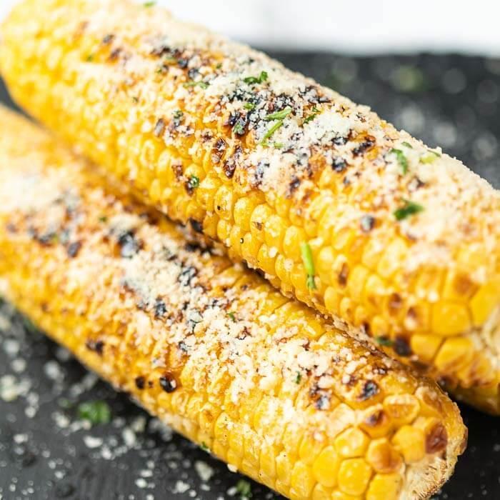 Grilled Corn & Parmesan