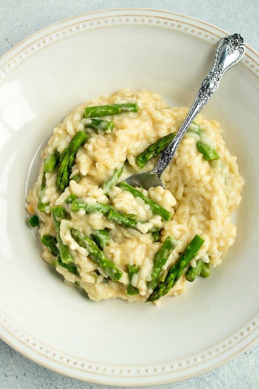 Asparagus risotto