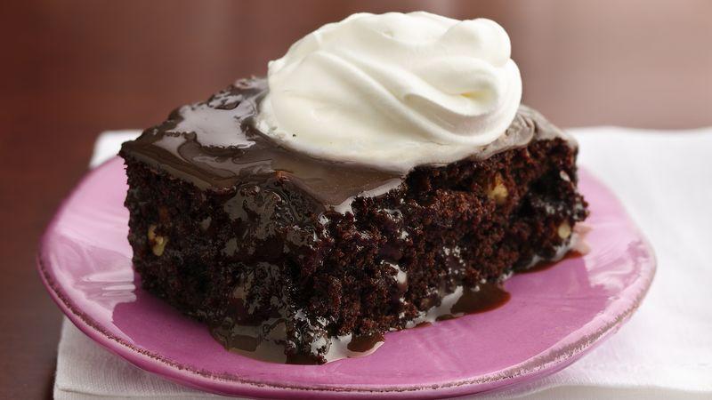 Warm chocolate brownie