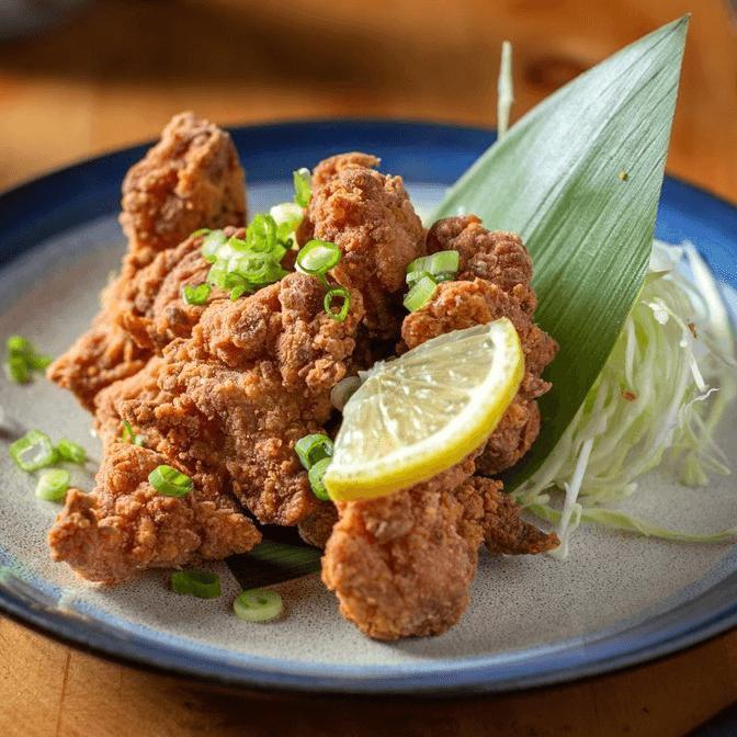 Ika no karaage no yuzu shiso