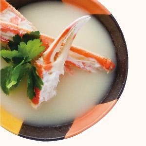 Miso-shiru no taraba kani
