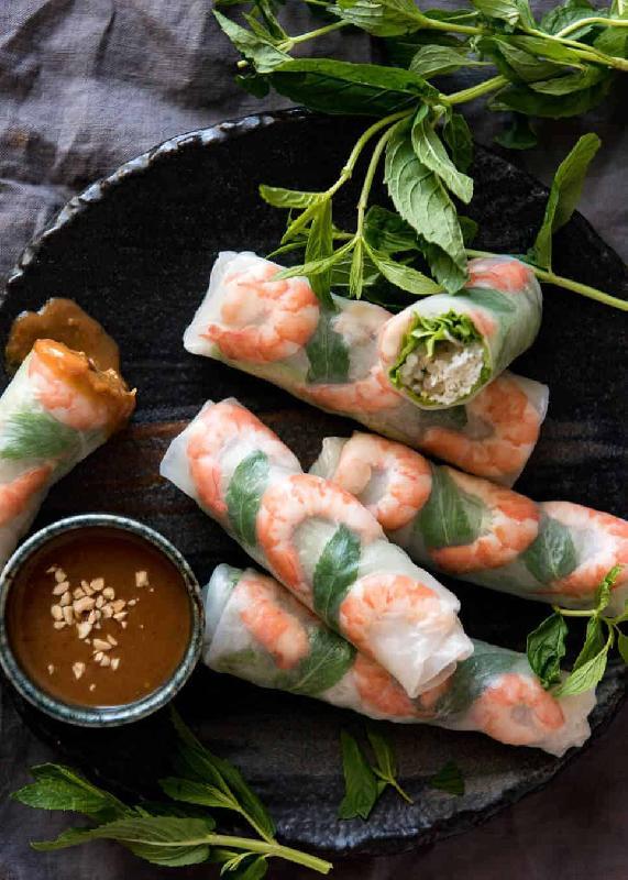 Vietnamese rice paper wraps