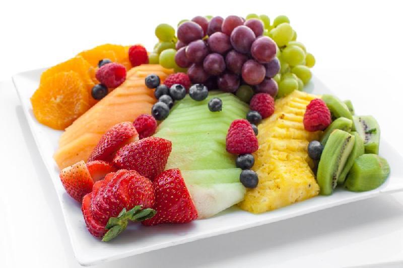 Fresh sliced seasonal fruit