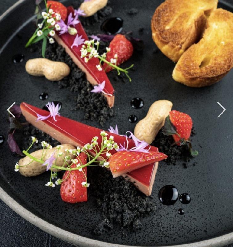 Foie Gras Terrine “Peanut Butter and Strawberry Jelly”