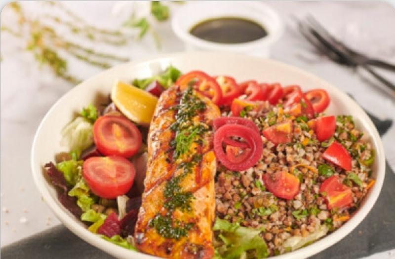 Chimichurri Souslu Qızılbalıqlı Bowl
