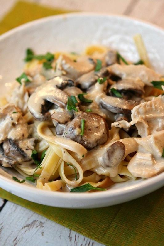 Chicken Mushrooms Fettuccine 