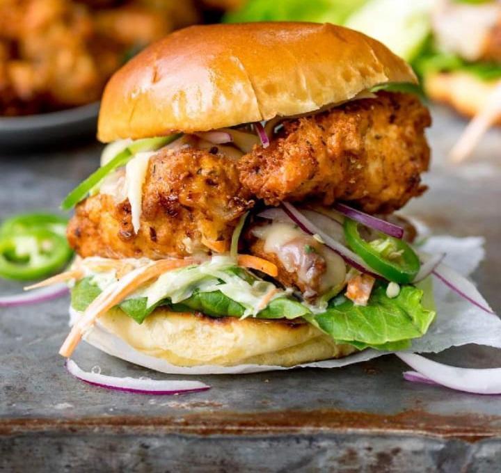 Yummy chiken burger