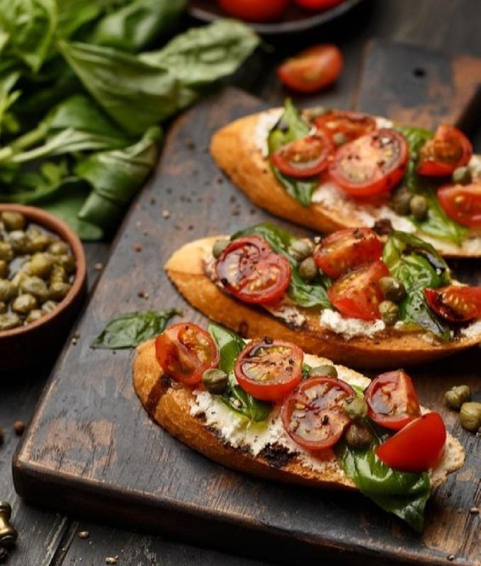 Tərəvəzli Bruschetta