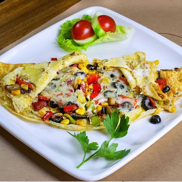 Sebzeli omlet 