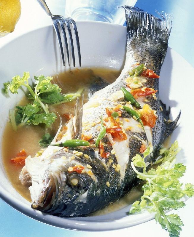 Steamed Sea Bass