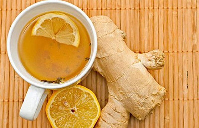 чай имбирный с лимоном