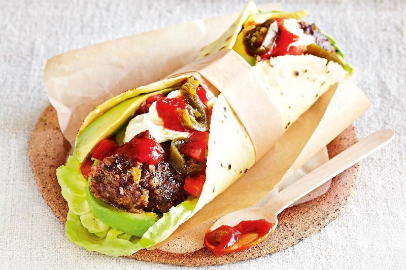Mexican beef wrap