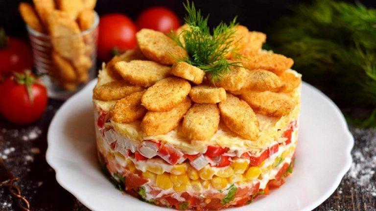Krevetkalı Qarğıdalı Salatı 