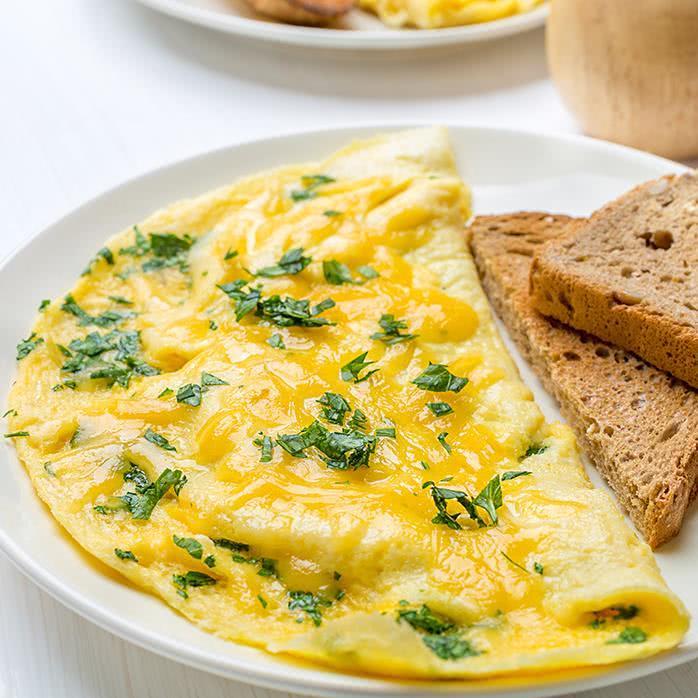 Ağ Pendirli Omlet