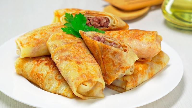 Блинчики с мясом